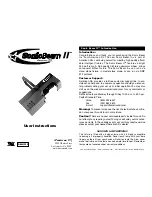 American DJ Sonic Beam II User Instructions preview