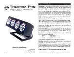 Preview for 1 page of American DJ Theatrix PRO 48 LED User Instructions