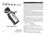 Preview for 1 page of American DJ Topaz 250 User Instruction