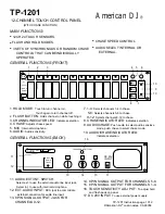 Preview for 1 page of American DJ TP-1201 User Instructions