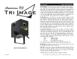 American DJ Tri Image User Instructions preview