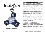 Preview for 1 page of American DJ TripleFlex User Instructions