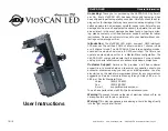 Preview for 1 page of American DJ VioSCAN LED User Instructions