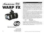 American DJ Warp FX User Instructions preview