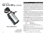 Preview for 1 page of American DJ Whirl 250 User Instruction