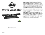 American DJ WiFly Wash Bar User Instructions preview