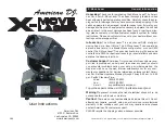 Preview for 1 page of American DJ X-Move LED Plus User Instructions