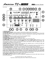 Предварительный просмотр 3 страницы American DJ XDM-352 User Instructions