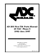 Предварительный просмотр 1 страницы American Dryer Corp. AD-200 Tilting Parts Manual