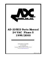 Preview for 1 page of American Dryer Corp. AD-235ED Parts Manual