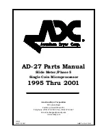 Preview for 1 page of American Dryer Corp. AD-27 Parts Manual