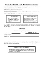 Preview for 2 page of American Dryer Corp. AD-30 (Export) Installation & Operator'S Manual