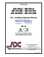 Preview for 1 page of American Dryer Corp. AD-30x2 Installation & Operator'S Manual