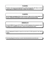 Preview for 4 page of American Dryer Corp. AD-385 Installation & Operator'S Manual