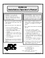 American Dryer Corp. AD-50V Installation & Operator'S Manual preview