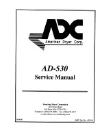 American Dryer Corp. AD-530 Service Manual preview