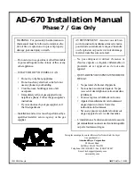 Предварительный просмотр 1 страницы American Dryer Corp. AD-670 Phase 7 Installation Manual