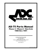 Preview for 1 page of American Dryer Corp. AD-75 Parts Manual