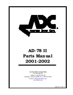 Preview for 1 page of American Dryer Corp. Gas DSI/Electric/ Steam AD-78 II Parts Manual