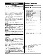 Preview for 3 page of American Dryer Corp. HBG76 Installation & Operator'S Manual