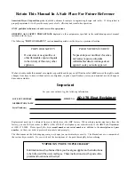 Preview for 2 page of American Dryer Corp. Heat Reclaimer AD-170HR Parts Manual