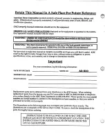 Preview for 2 page of American Dryer Corp. Microprocessor Control Gas v Operator'S Manual