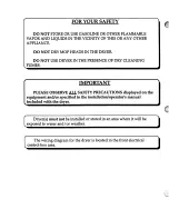 Preview for 4 page of American Dryer Corp. Microprocessor Control Gas v Operator'S Manual