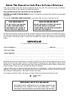 Preview for 2 page of American Dryer Corp. ML-122 Installation Manual