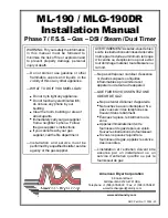 American Dryer Corp. ML-190 Installation Manual preview