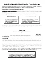 Preview for 2 page of American Dryer Corp. ML-190 Parts Manual