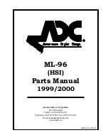 American Dryer Corp. ML-96 Parts Manual preview