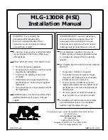 American Dryer Corp. MLG-130DR (HSI) Installation Manual preview