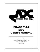 American Dryer Corp. Phase 7.4.2 DMC None User Manual preview