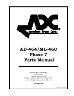 American Dryer Corp. Phase 7 Gas/Steam AD-464 Parts Manual preview