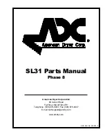 American Dryer Corp. SL31 Parts Manual preview