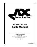 American Dryer Corp. SL50 Parts Manual preview