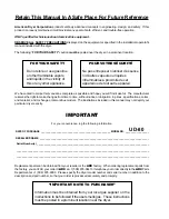 Preview for 2 page of American Dryer Corp. UD-80 Parts Manual