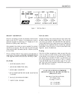 Предварительный просмотр 5 страницы American Dynamics 1461 Installation And Operating Instructions Manual