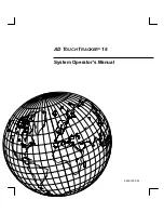 Preview for 1 page of American Dynamics AD Touch Tracker 16 Operator'S Manual