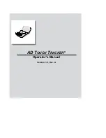 Preview for 2 page of American Dynamics AD TOUCH TRACKER Operator'S Manual