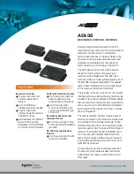 Preview for 1 page of American Dynamics AD100 Specifications