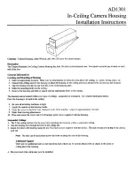 Preview for 1 page of American Dynamics AD1301 Installation Instructions