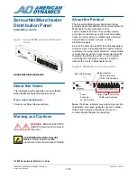 Preview for 1 page of American Dynamics ADACSNETD Installation Manual