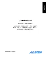 American Dynamics ADQUAD27 Installation And Operation Manual preview