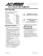 Preview for 1 page of American Dynamics ADTT16 Installation Instructions Manual