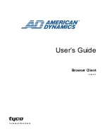 American Dynamics Browser Client User Manual preview