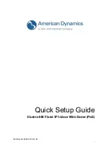 American Dynamics illustra 400 Quick Setup Manual preview