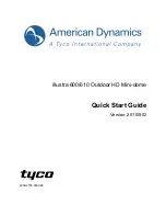 Preview for 1 page of American Dynamics illustra 600 Quick Start Manual