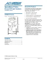 American Dynamics SpeedDome Ultra Drone III Installation Manual preview