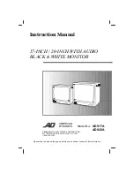 American Dynamics Tyco AD917A Instruction Manual preview